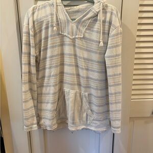 Striped Hooded Coverup